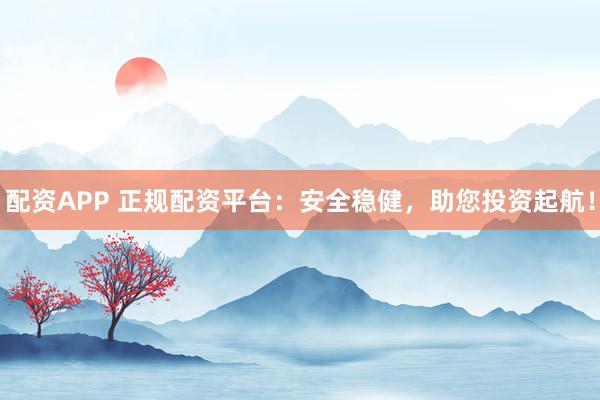 配资APP 正规配资平台：安全稳健，助您投资起航！