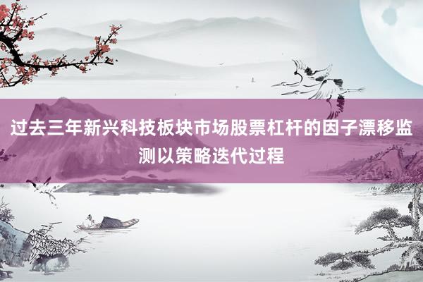 过去三年新兴科技板块市场股票杠杆的因子漂移监测以策略迭代过程